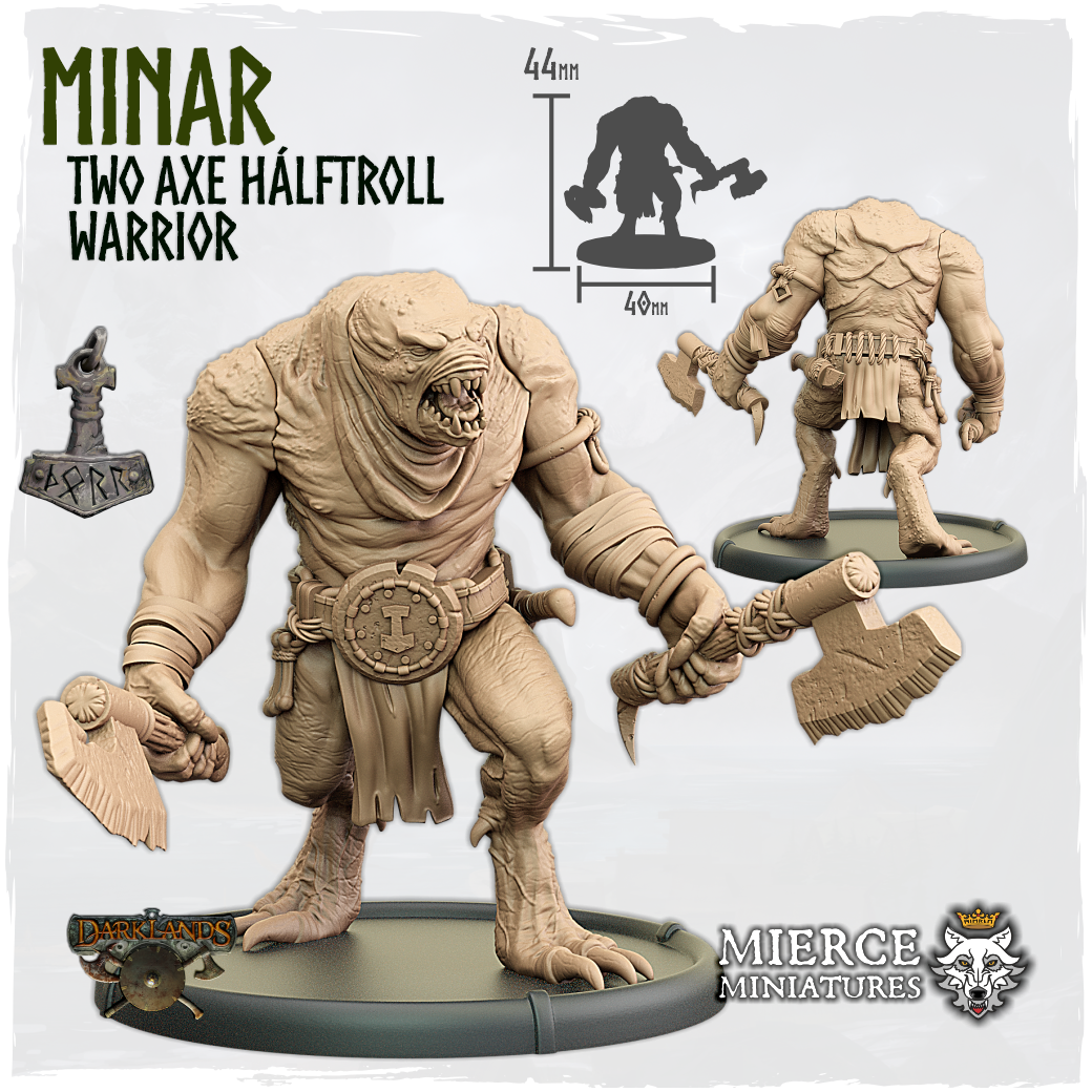 Minar, Two Axe Hálftroll Warrior