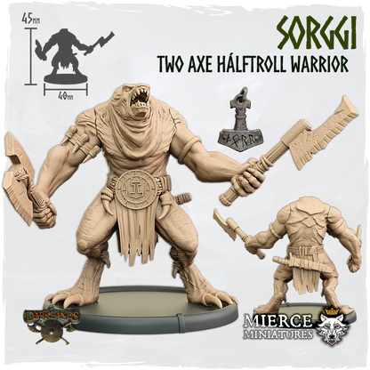 Sorggi, Two Axe Hálftroll Warrior