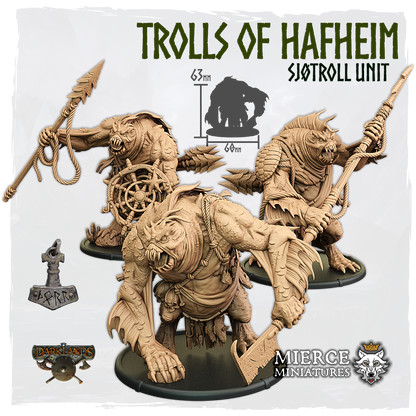 Trolls of Hafheim, Sjøtroll Unit (3x warriors w cmd)