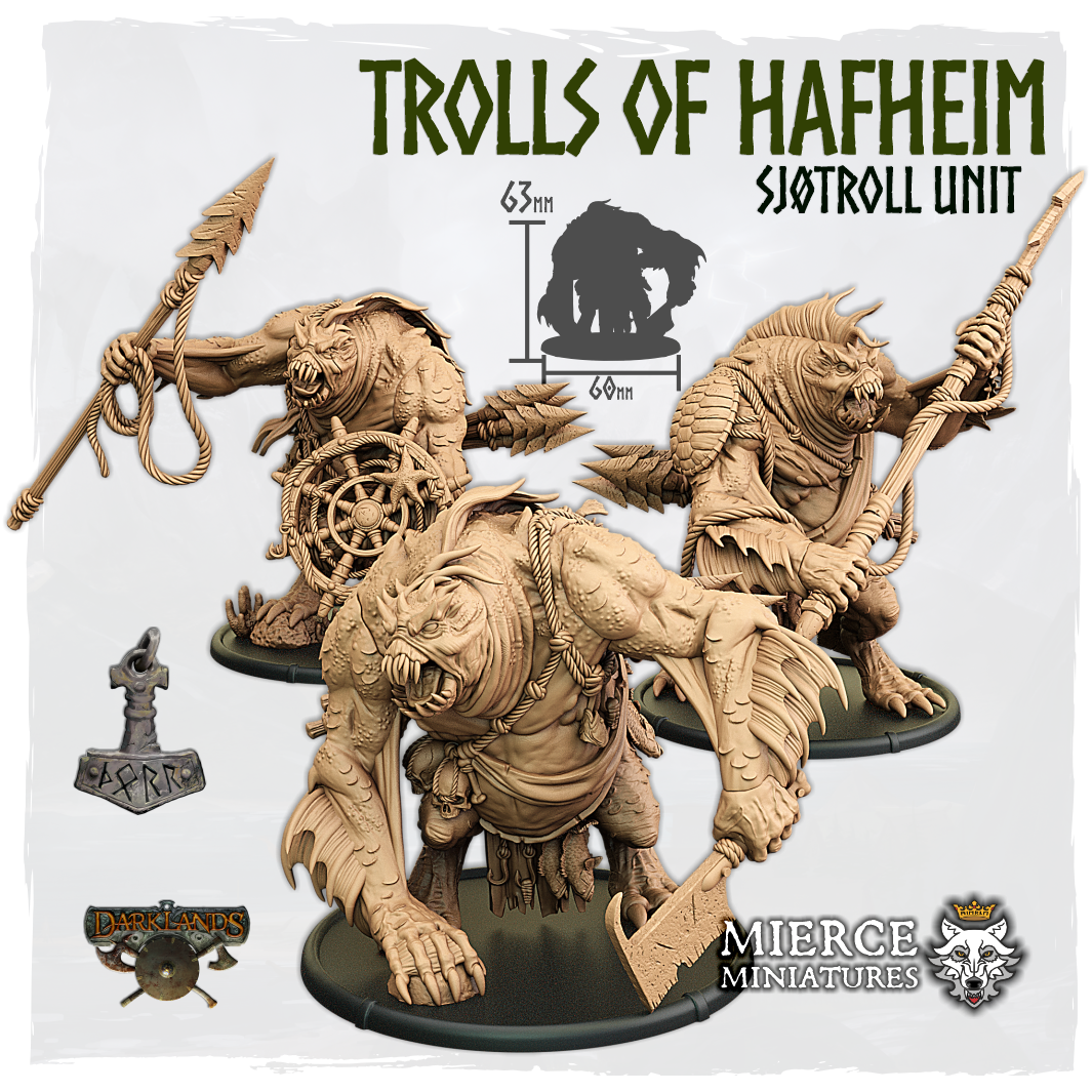 Trolls of Hafheim, Sjøtroll Unit (3x warriors w cmd)