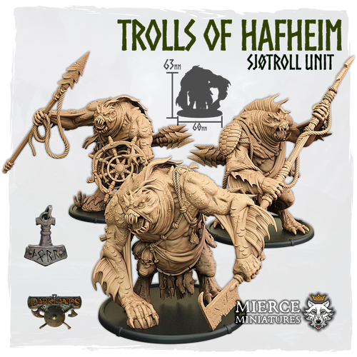 Trolls of Hafheim, Sjøtroll Unit (3x warriors w cmd)