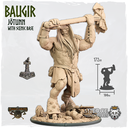 Baugir, Jötunn with Scenic Base