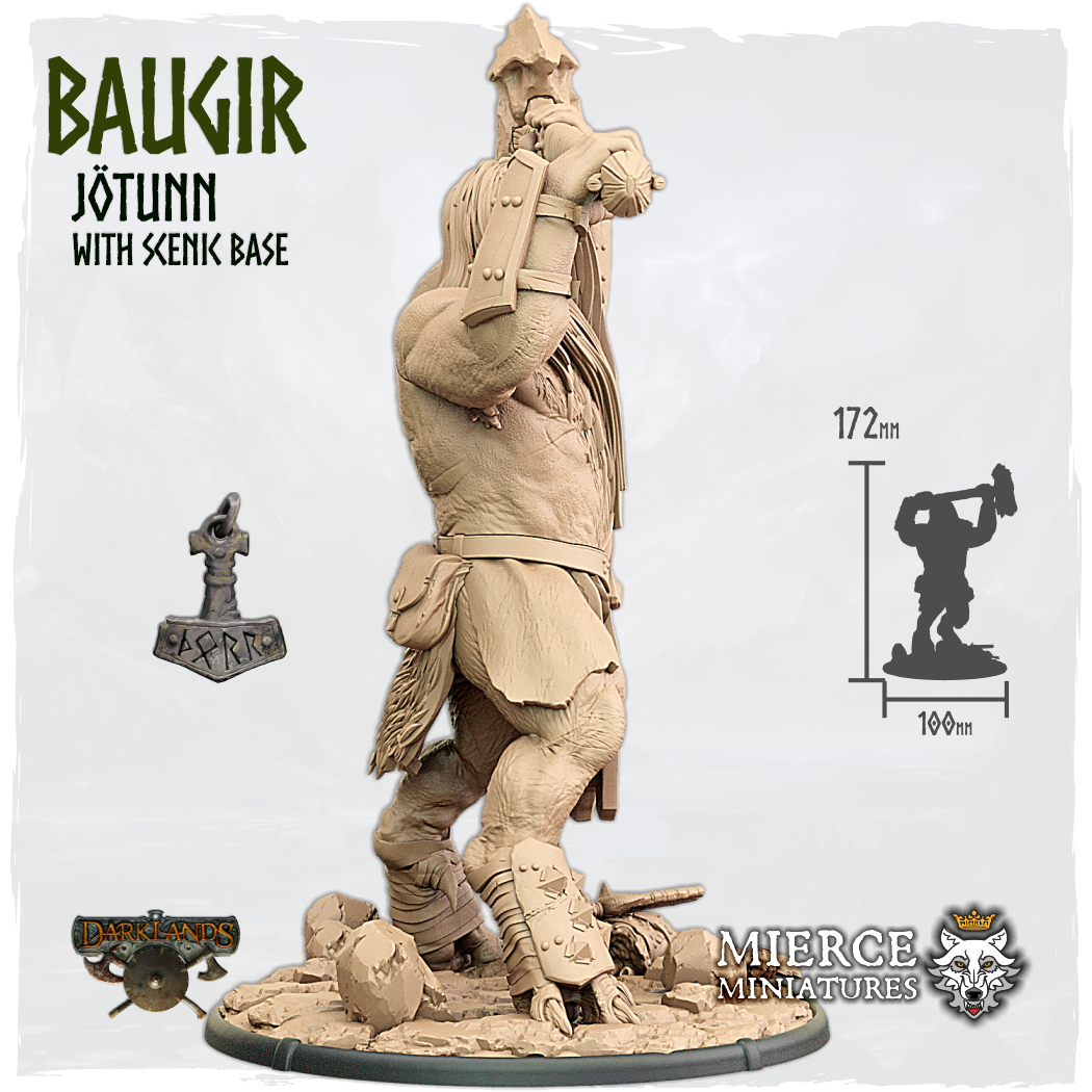 Baugir, Jötunn with Scenic Base