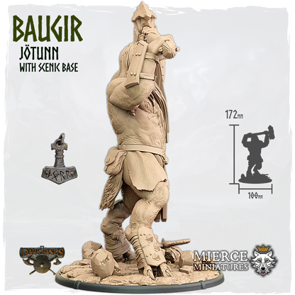 Baugir, Jötunn with Scenic Base