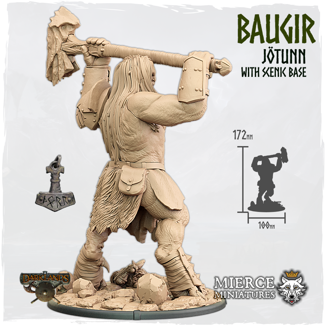 Baugir, Jötunn with Scenic Base