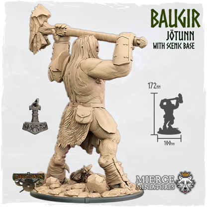 Baugir, Jötunn with Scenic Base