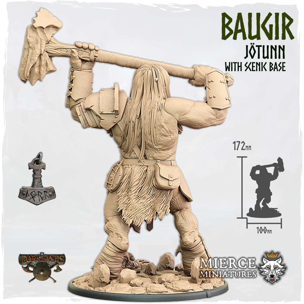 Baugir, Jötunn with Scenic Base