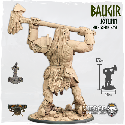 Baugir, Jötunn with Scenic Base