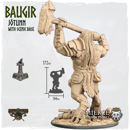 Baugir, Jötunn with Scenic Base