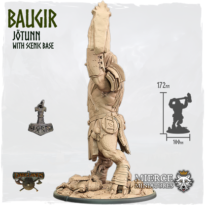 Baugir, Jötunn with Scenic Base