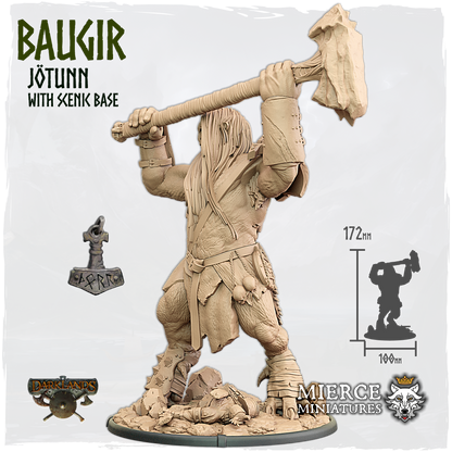 Baugir, Jötunn with Scenic Base