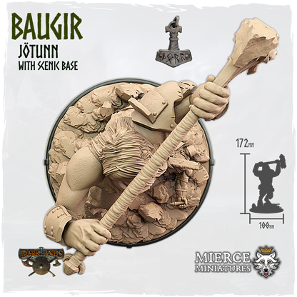 Baugir, Jötunn with Scenic Base
