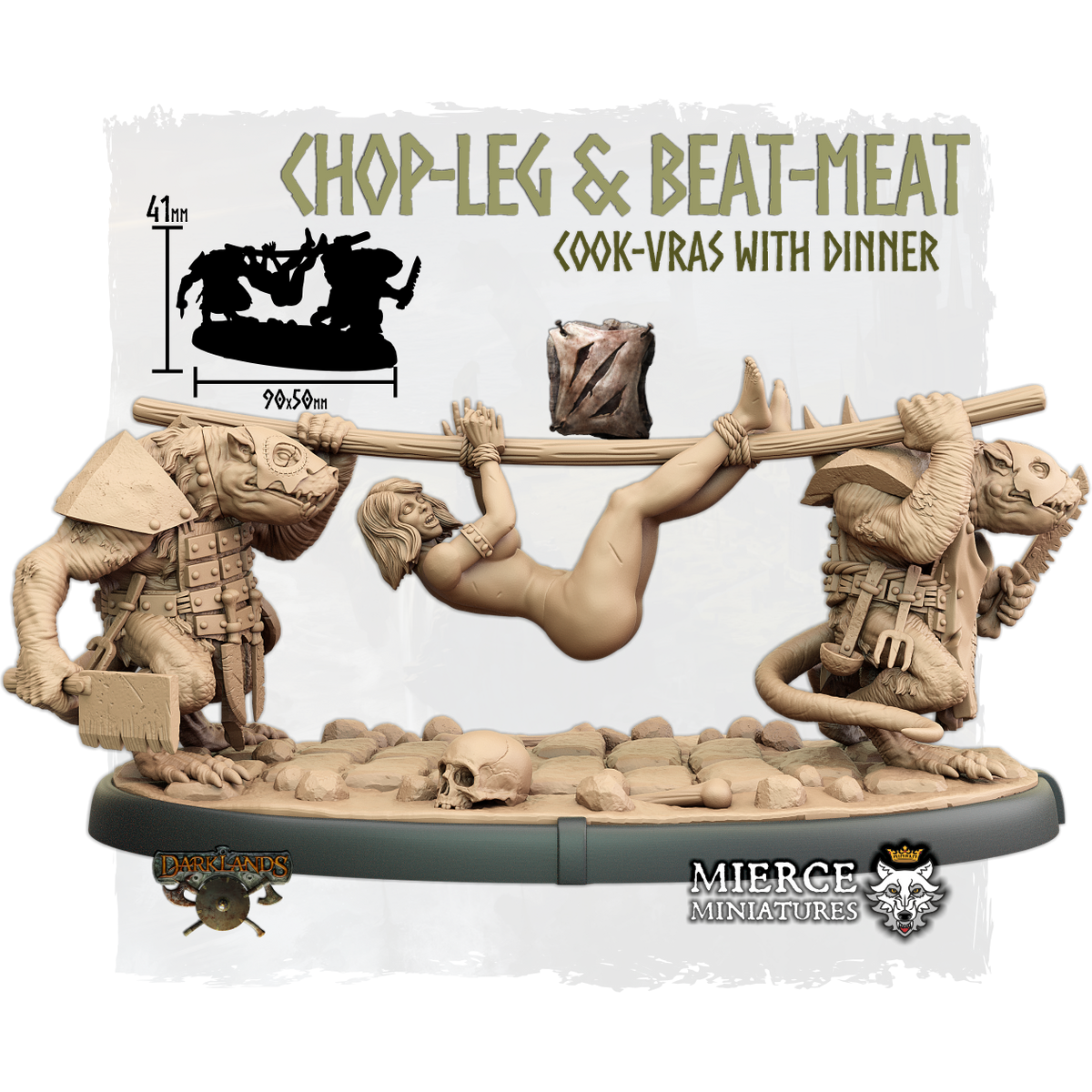 Chop-Leg and Beat-Meat, Cook-Vras with Dinner [Pin Up]