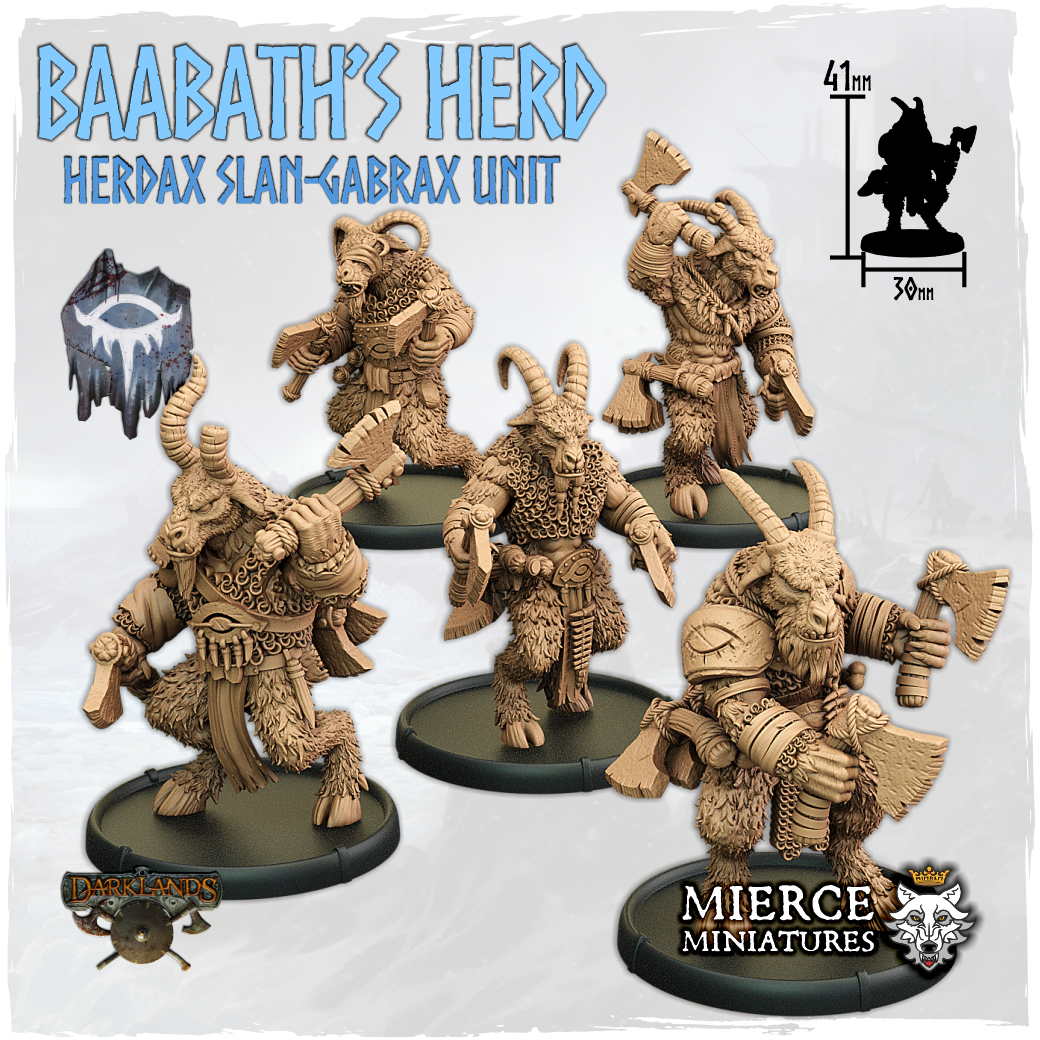Baabath's Herd, Herdax Slan-Gabrax Unit (5x warriors w cmd)
