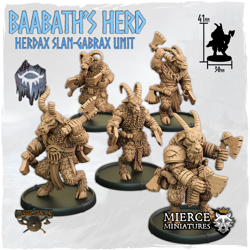 Baabath's Herd, Herdax Slan-Gabrax Unit (5x warriors w cmd)