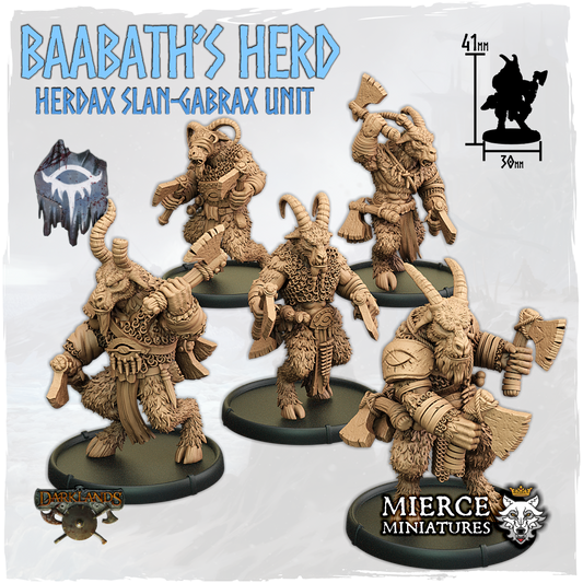Baabath's Herd, Herdax Slan-Gabrax Unit (5x warriors w cmd)