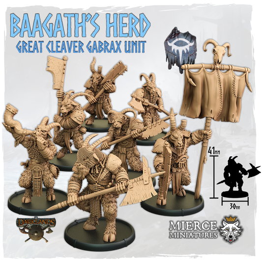Baagath's Herd, Great Cleaver Gabrax Unit (7x warriors w cmd)