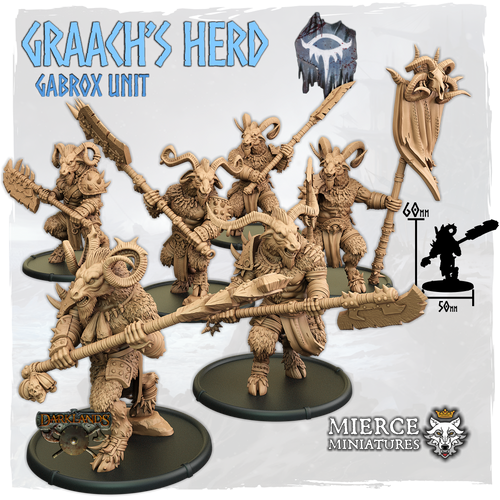 Graach's Herd, Gabrox Unit (6x warriors w cmd)