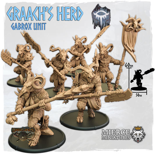 Graach's Herd, Gabrox Unit (6x warriors w cmd)