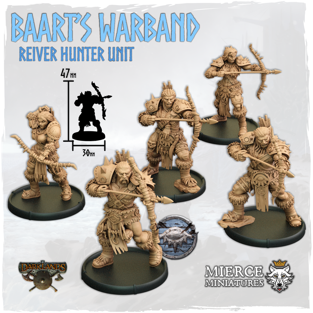 Baart's Warband, Reiver Hunter Unit (5x warriors w cmd)