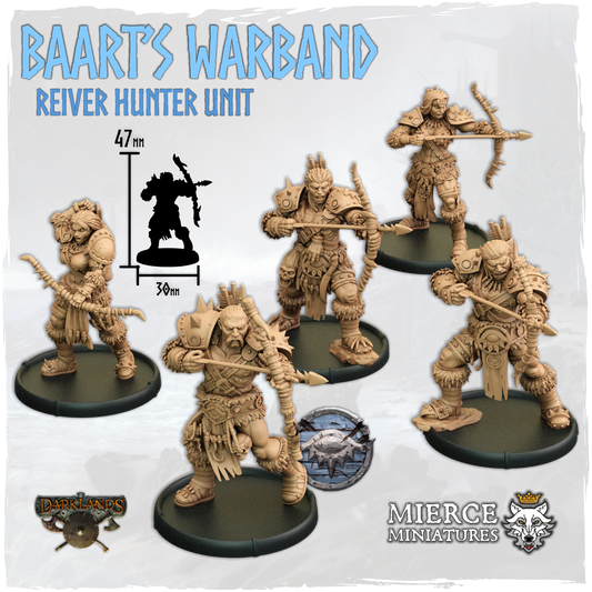 Baart's Warband, Reiver Hunter Unit (5x warriors w cmd)