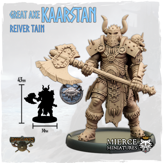 Great Axe Kaarstan, Reiver Tain on Foot