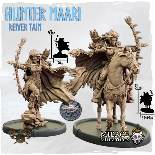 Hunter Maari, Reiver Tain on Foot and on Horse
