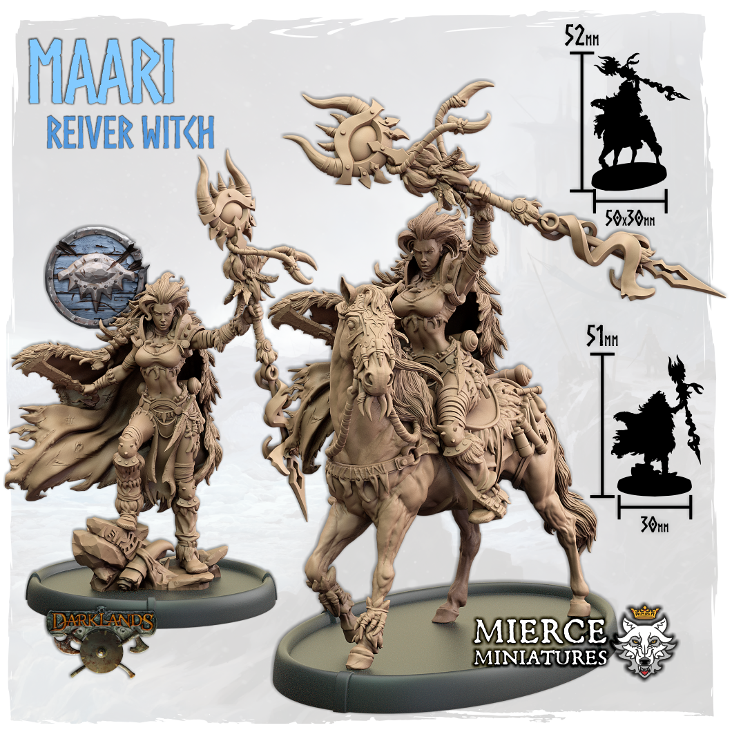 Maari, Reiver Witch on Foot and on Horse