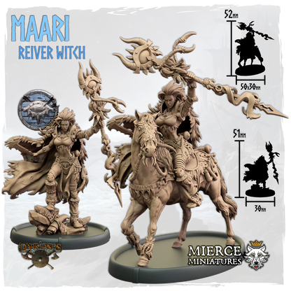 Maari, Reiver Witch on Foot and on Horse