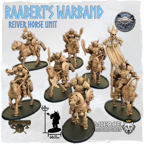 Raabert's Warband, Reiver Horse Unit (7x warriors w cmd)