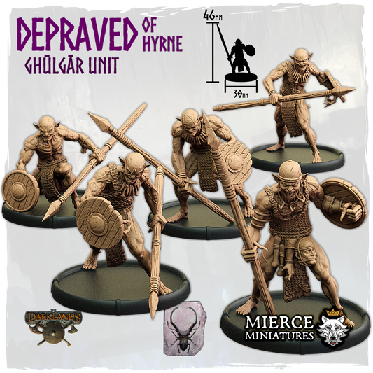Depraved of Hyrne, Ghūlgār Unit (5x warriors w cmd)