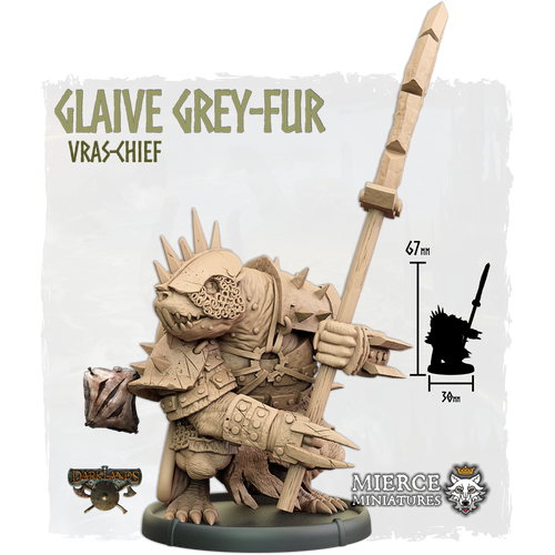 Glaive Grey-Fur, Vras-Chief on Foot