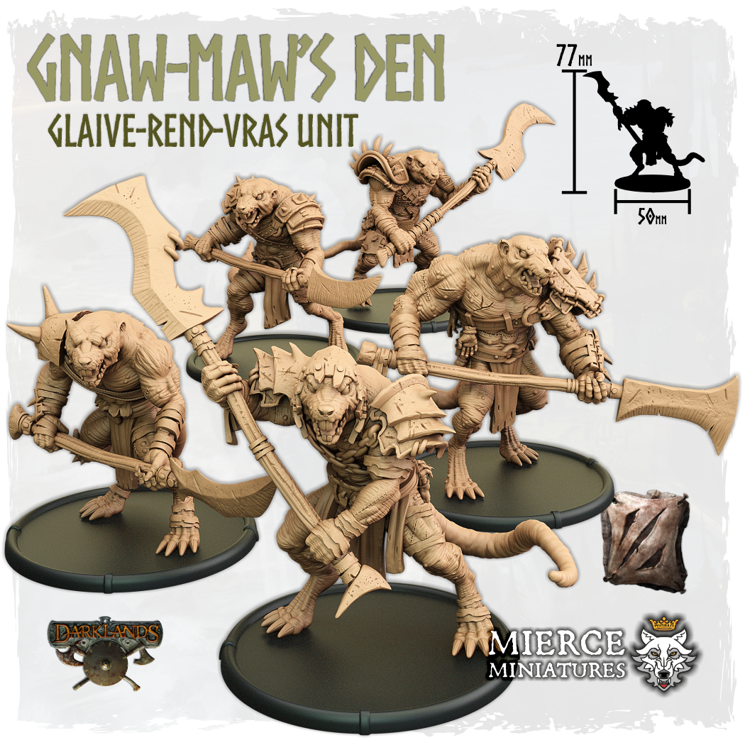 Gnaw-Maw's Den, Glaive-Rend-Vras Unit (5x warriors w cmd)