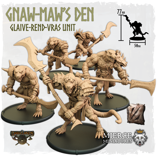 Gnaw-Maw's Den, Glaive-Rend-Vras Unit (5x warriors w cmd)