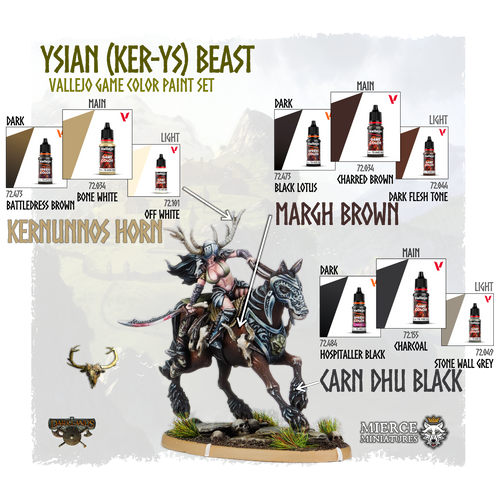 Ysian (Ker-Ys) Beast Paint Set (Vallejo Game Color)