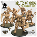 Brutes of Grigg, Two Club Brute Unit (5x warriors w cmd)