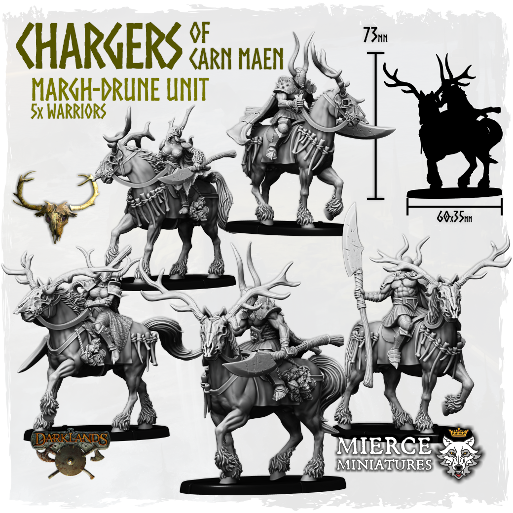 Chargers of Carn Maen, Margh-Drune Unit (5x warriors)