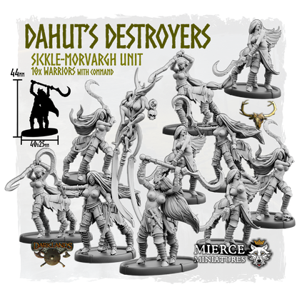 Dahut's Destroyers, Sickle-Morvargh Unit (10x warriors w cmd)