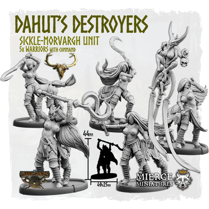 Dahut's Destroyers, Sickle-Morvargh Unit (5x warriors w cmd)