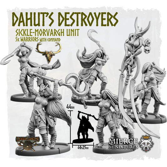 Dahut's Destroyers, Sickle-Morvargh Unit (5x warriors w cmd)