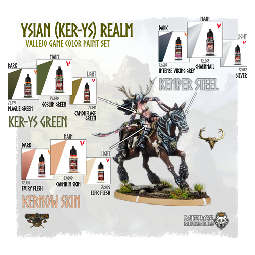 Ysian (Ker-Ys) Realm Paint Set (Vallejo Game Color)