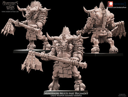 Minotaurs with Great Weapons Multi-Part Regiment