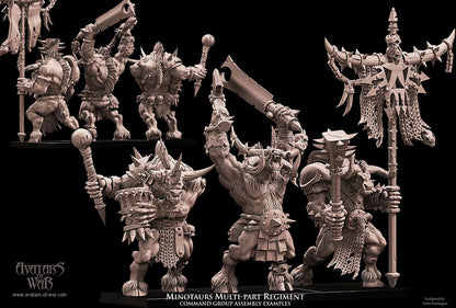 Minotaurs with Two Weapons Multi-Part Regiment