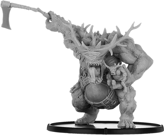 S'hcrhro'tum-b'hoss, Lord of Pus with Pusling and Scythe