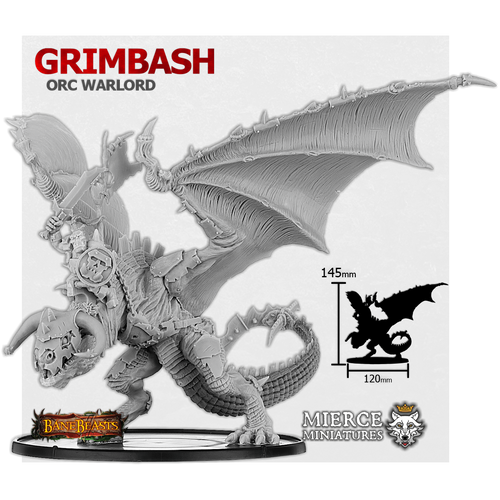 Grimbash, Orc Warlord on Wyvern