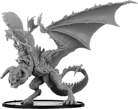 Buggrom of Ulmo, Great Axe Orc Warlord on Wyvern