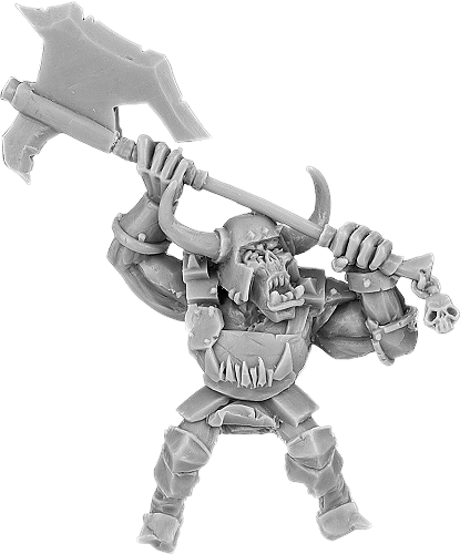 Buggrom of Ulmo, Great Axe Orc Warlord Rider