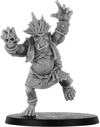 Queefus, Bone Orc Shaman on Foot