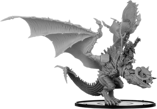 Queefus, Bone Orc Shaman on Wyvern
