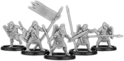Veteran Spears of Dun Durn, Gairmorlom Unit (5x warriors w cmd)